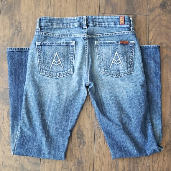 7 For All Mankind Denim - 7 for All Mankind Distressed Bootcut Jeans